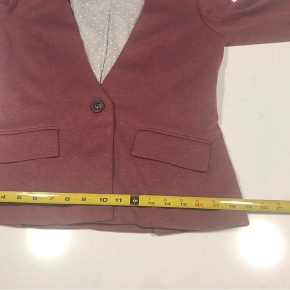 Anthropologie Cartonnier Cornerstone burgundy blazer Sz Sm - Picture 12 of 12